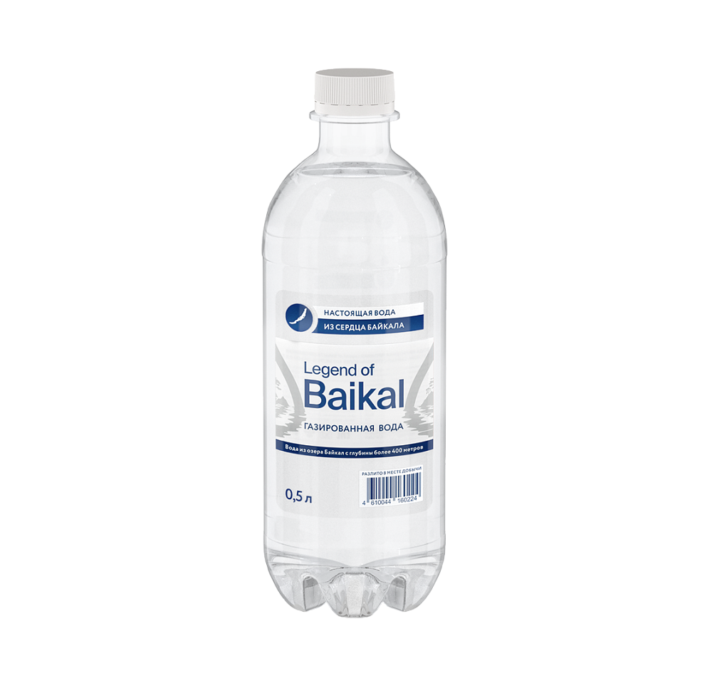 Legend of Baikal 0,5л. газ ПЭТ, Вода питьевая природная газированная.
