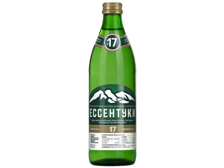 Минеральная вода "Ессентуки №17" 0,45 л стекло