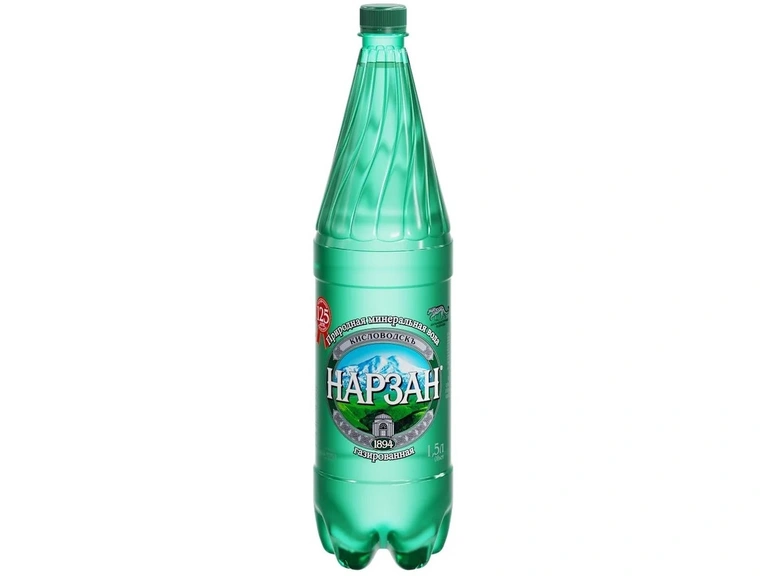 Вода минеральная питьевая "Нарзан" газированная 1,5 л ПЭТ