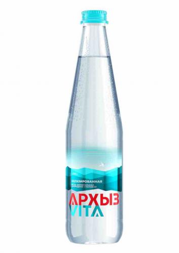 Вода минеральная природная столовая питьевая "Архыз Vita" 0,5 л негазированная стекло