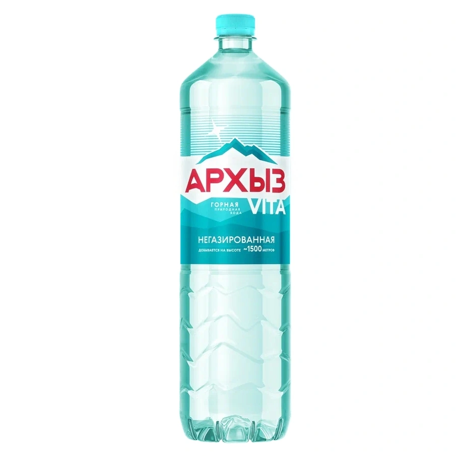 Вода минеральная природная столовая питьевая "Архыз Vita" 1,5 л негазированная ПЭТ